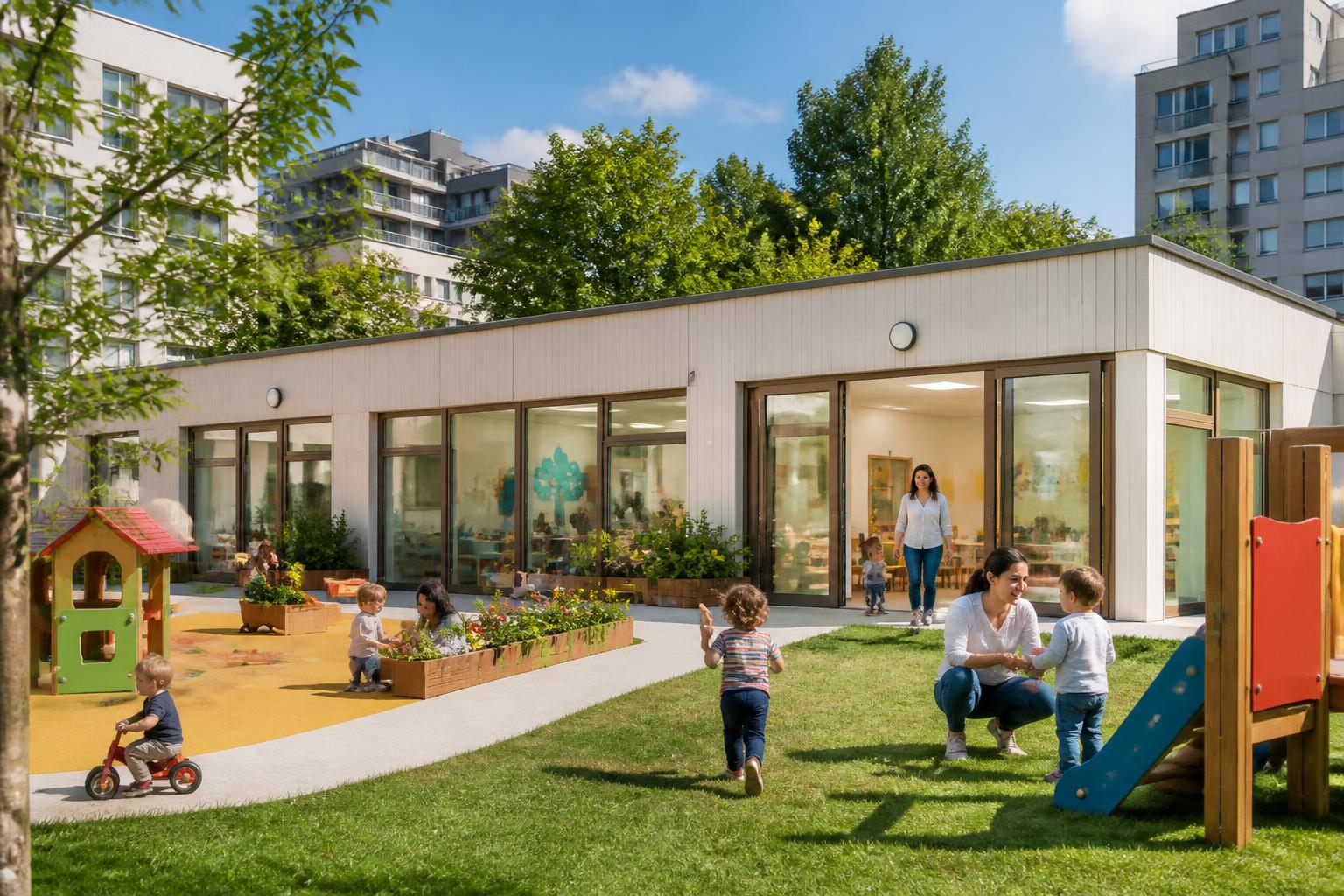 découvrez la crèche préfabriquée, une solution rapide et efficace pour répondre à la demande croissante d'accueil des enfants, alliant flexibilité et qualité d’accueil.