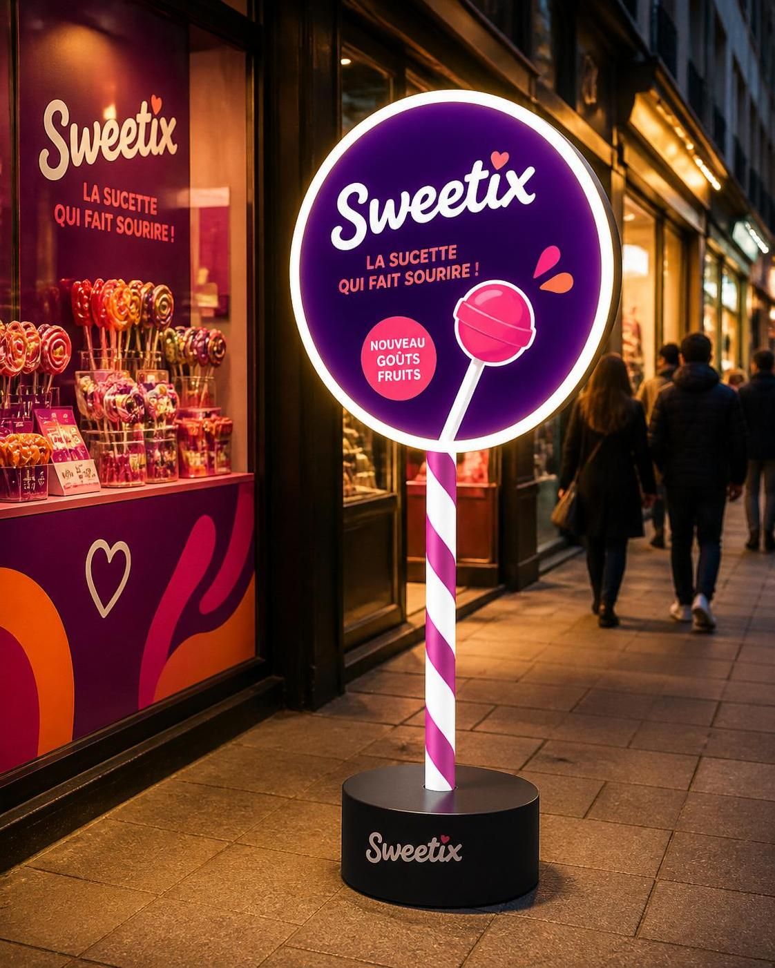 découvrez comment l'affichage sucette peut renforcer votre stratégie visuelle et augmenter l'impact de votre communication en point de vente.