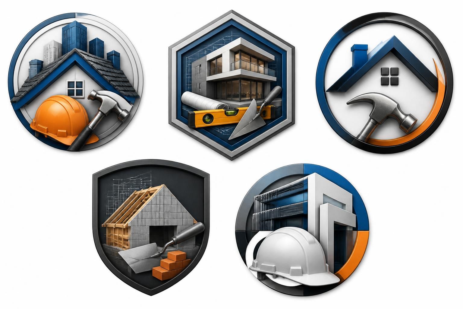 découvrez 5 exemples de logos pour entreprise bâtiment, conçus pour inspirer et renforcer votre identité visuelle professionnelle.